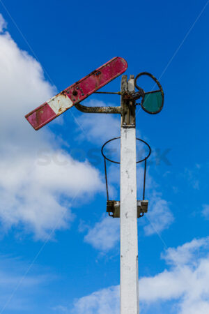 An old Semaphore railway signal, New Zealand - SCP Stock