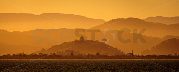 Layers of Bay View, Napier, Hawke’s Bay, New Zealand - SCP Stock