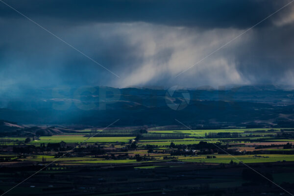 Moody weather over Hawke’s Bay, New Zealand - SCP Stock