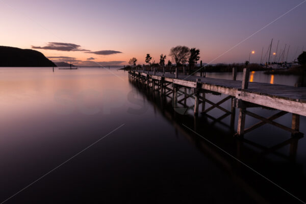 Motuoapa Jetty, Lake Taupo, Waikato, New Zealand - SCP Stock