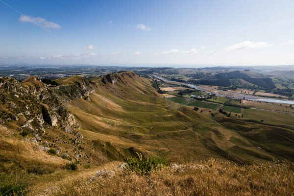 Te Mata Peak in the daytime, Havelock North, New Zealand - SCP Stock