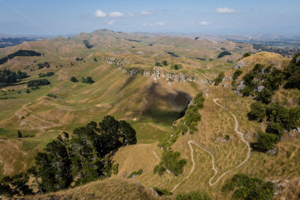 Te Mata Peak in the daytime, Havelock North, New Zealand - SCP Stock