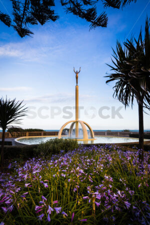 The Gilray Fountain (Spirit of Napier), Marine Parade, Napier, Hawke’s Bay, New Zealand - SCP Stock