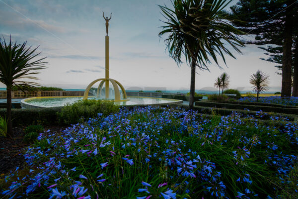 The Gilray Fountain (Spirit of Napier), Marine Parade, Napier, Hawke’s Bay, New Zealand - SCP Stock