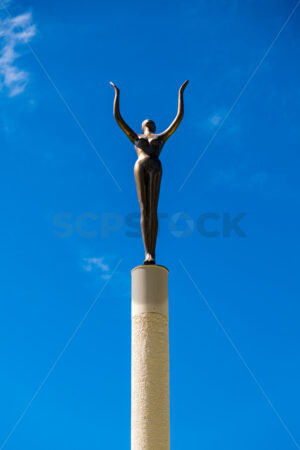 The Spirit of Napier (Gilray Fountain), Marine Parade, Napier, Hawke’s Bay, New Zealand - SCP Stock