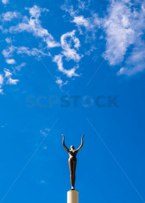 The Spirit of Napier (Gilray Fountain), Marine Parade, Napier, Hawke’s Bay, New Zealand - SCP Stock