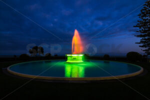 The Tom Parker Fountain, Marine Parade, Napier, Hawke’s Bay, New Zealand - SCP Stock