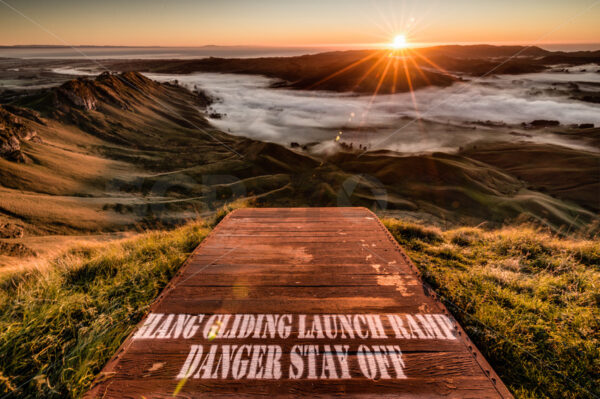 The launch ramp,  Te Mata Peak, Hawke’s Bay, New Zealand - SCP Stock