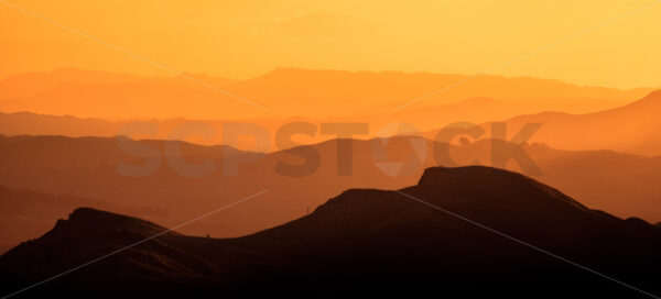 View up the Tuki Tuki Valley from Te Mata Peak, Hawke’s Bay, New Zealand - SCP Stock