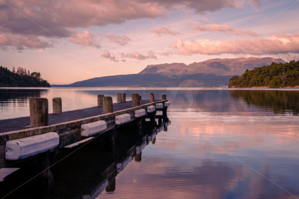 The Landing, Lake Tarawera, Rotorua, Bay of Plenty, New Zealand - SCP Stock