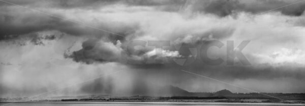 Downpour over Taupo, Waikato, New Zealand - SCP Stock