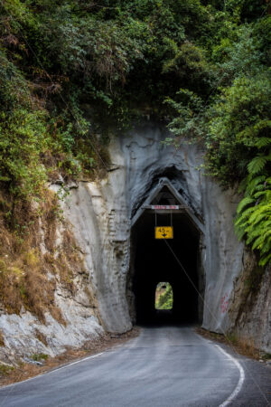 Hobbits Hole, SH43, The Forgotten Highway, Tamarunui, New Zealand - SCP Stock