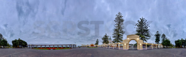 Panoramic image of Napier’s Colonnade & Plaza, Napier, Hawke’s Bay, New Zealand - SCP Stock